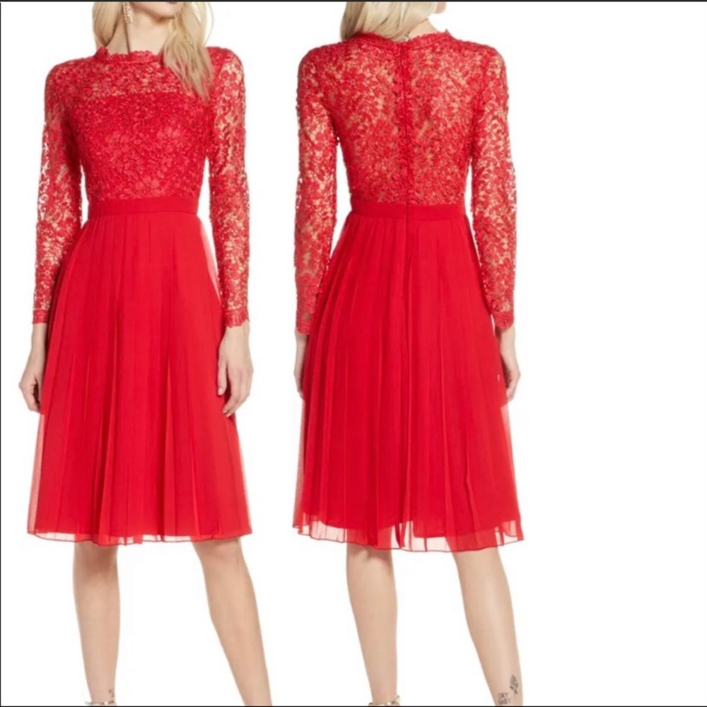Naarah Long Sleeve Lace Dress CHI CHI LONDON